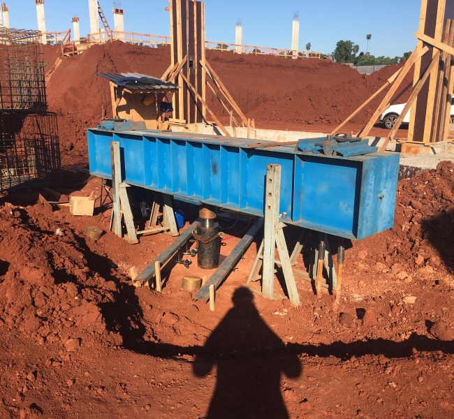 Provas de Carga Estática – Construtora Baggio – Foz do Iguaçu/PR